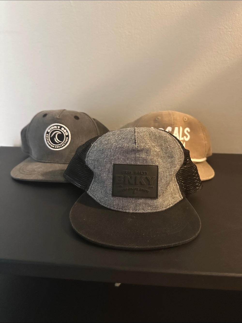 BNKY Kids Grey & Black Mesh Patch Trucker Hat